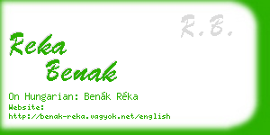 reka benak business card