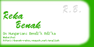 reka benak business card